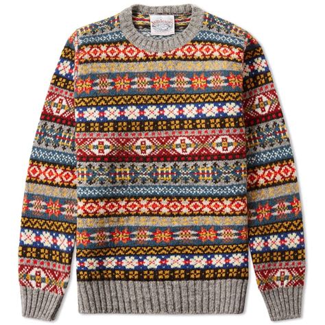 Jamieson's of Shetland Fair Isle Crew | Fair isle sweater, Fair isle ...