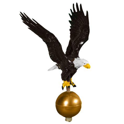 12″ Aluminum Flagpole Eagle – Montague Metal Products