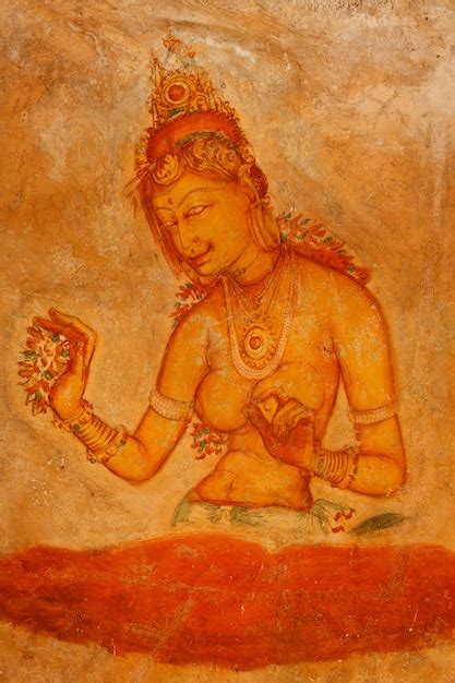 Sigiriya frescoes | Premium Photo