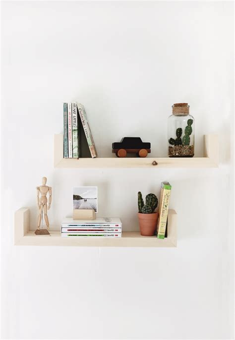 DIY Wood Wall Shelves - The Merrythought