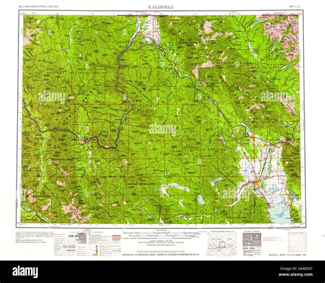 Map of kalispell montana hi-res stock photography and images - Alamy