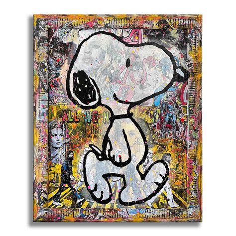 Gardani Pop Art, Snoopy runway - Original Painting on canvas