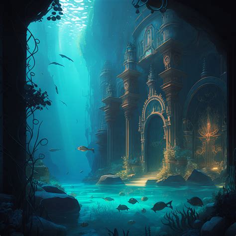 ArtStation - The Lost City of Atlantis: A Digital Painting Depicting ...