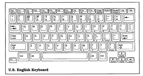 keyboard outline clipart - Clipground