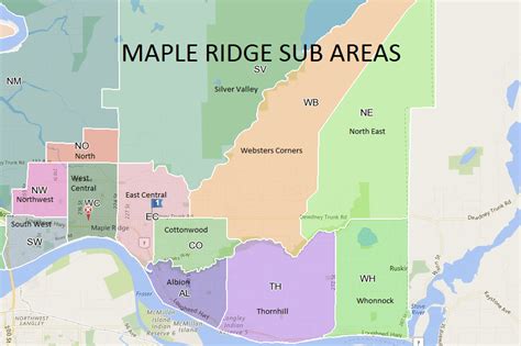 Map Of Maple Ridge – Verjaardag Vrouw 2020