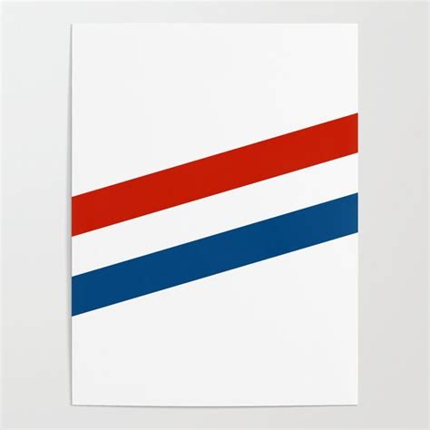 Red, White, and Blue Stripes Poster | Blue painted walls, Wall paint ...