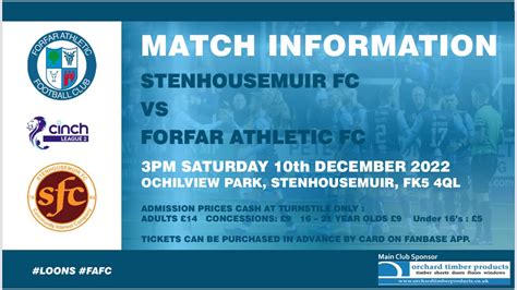 Latest News - Stenhousemuir v Forfar Athletic – match preview