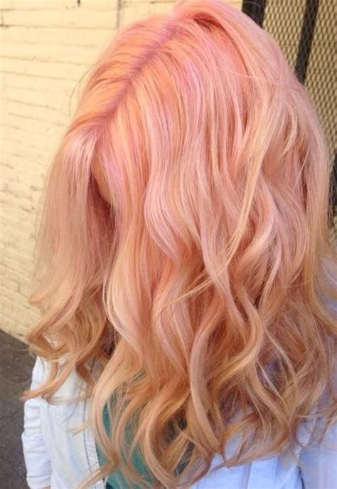 Pin by chryssa-HAIRstyle on Hair | Peach hair, Hair styles, Dyed hair