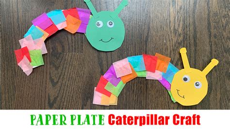 Paper Plate Caterpillar Craft for Kids - Happy Toddler Playtime