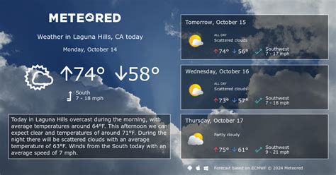 Laguna Hills, CA Weather 14 days - Meteored