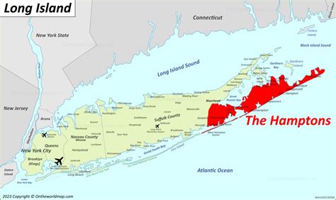 The Hamptons Map | Long Island, New York, USA | Discover The Hamptons ...