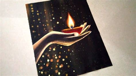 Diwali Special Acrylic Painting/ Diya Painting for Diwali/Diwali ...