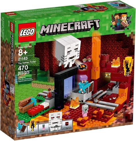 LEGO Minecraft The Nether Portal 21143 Building Kit (470 Piece ...