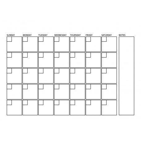 Blank Calendar Template - 5x7 graphic by Marisa Lerin ...