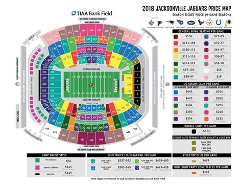 Jaguars stadium map - Jacksonville jaguars stadium map (Florida - USA)