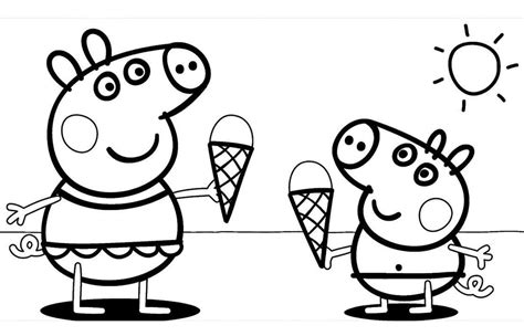 Peppa Pig House Coloring Page - Free Printable Coloring Pages for Kids