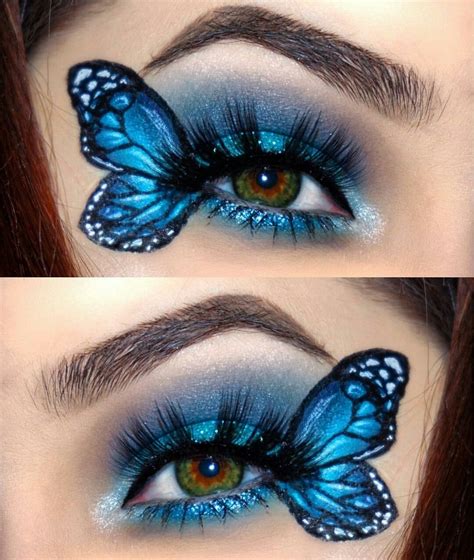 Butterfly Eye Makeup Blue - Butterfly Mania