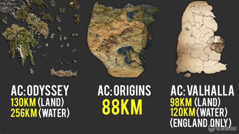 Ac Valhalla Map Size Vs Odyssey