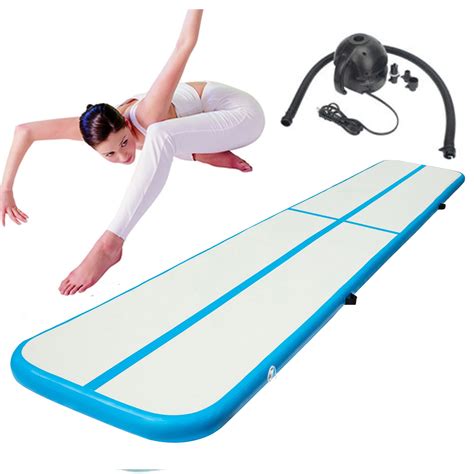 Inflatable Gymnastics Air Track Tumbling Mat 4in Thick Tumbling Air ...