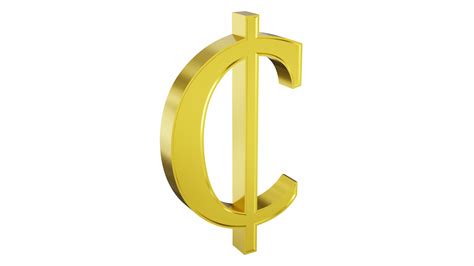 3D Cedi currency sign model - TurboSquid 1716818