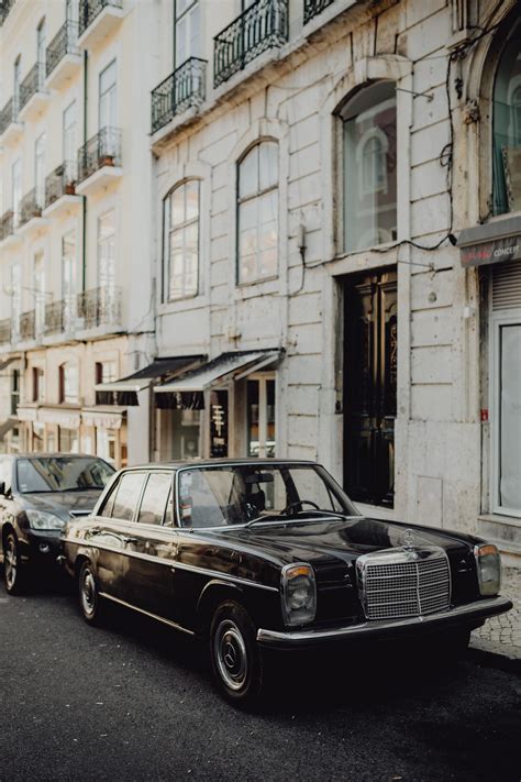 An old Mercedes Benz parked in the street, Lisbon, Portugal #vintage # ...