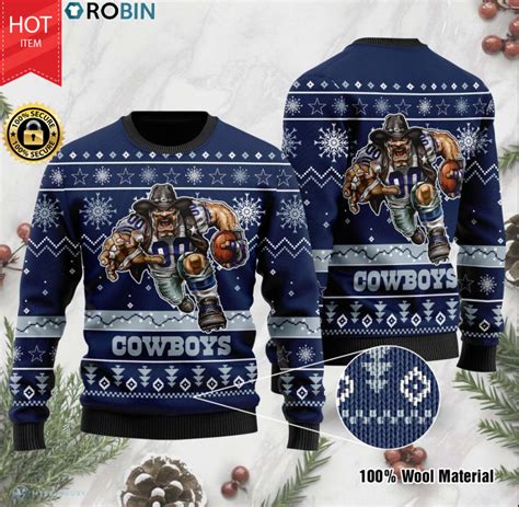 Dallas Cowboys ugly christmas sweater - RobinPlaceFabrics