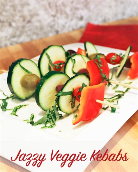 Raw Veggie Kebabs - Jazzy Vegetarian - Vegan and Delicious!