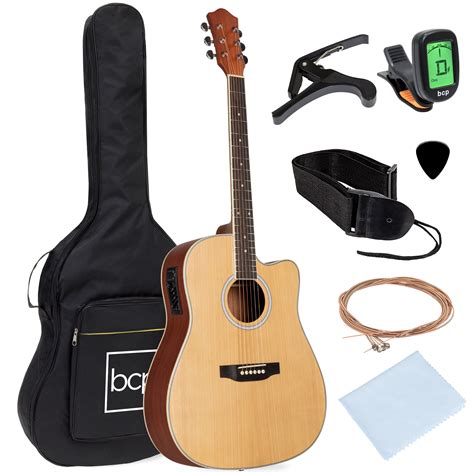 Best Choice Products Beginner Acoustic Electric Guitar Starter Set 41in ...