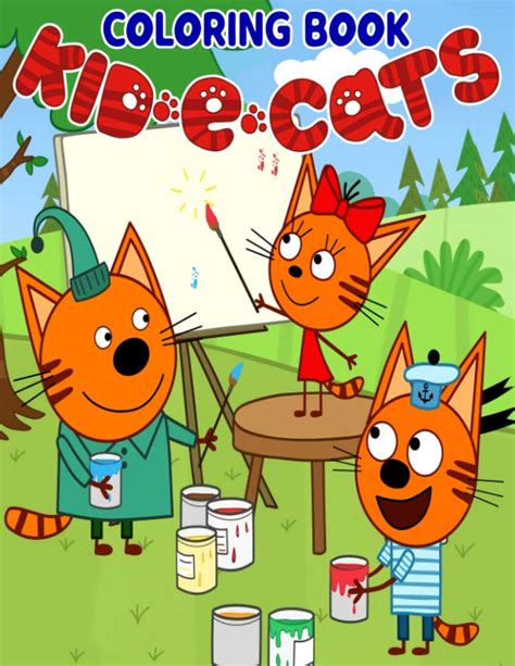 Buy Kid-E-Cats Coloring Book: 105+ Great Coloring Pages For Kids, Teens ...