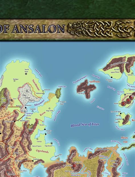 Dragonlance Poster Map