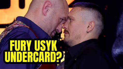 What Will Be Fury Usyk Undercard? | AJ vs Wilder Likely? - YouTube