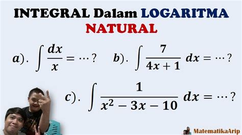 Integral Logaritma | LEMBAR EDU