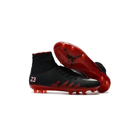 Neymar Jordan NJR Nike Hypervenom II FG Soccer Cleats Black Red