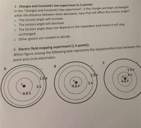 Solved 2. Charges and Coulomb's law experiment ( 1.5 | Chegg.com