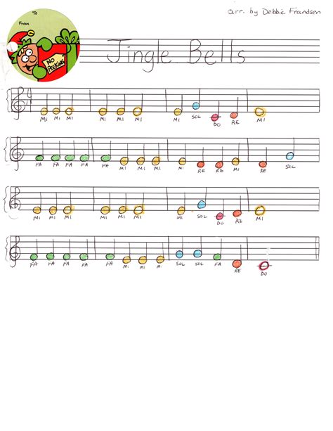 Printable Jingle Bells Piano Sheet Music