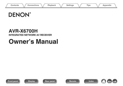 All Denon Receiver Manuals available to ship same day. – TekRevolt