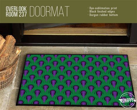 Overlook Hotel Room 237 Carpet Pattern Welcome Mat/doormat/rug 24 X 36 ...