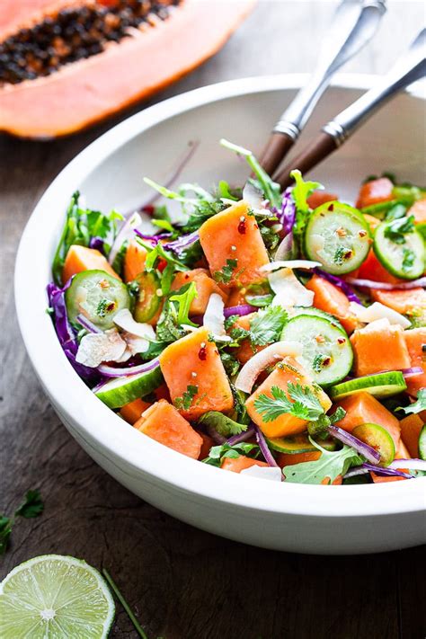 Mexican Papaya Salad | Feasting At Home