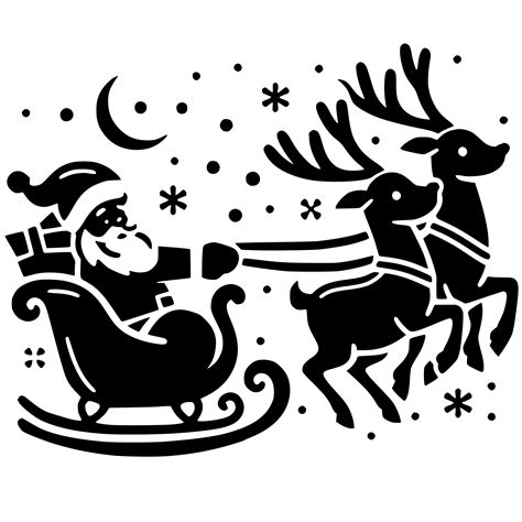 Santa's Reindeer SVG Image for Cricut, Silhouette, and Laser Machines