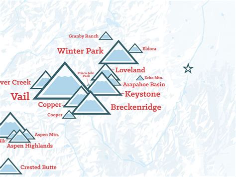 Colorado Ski Resorts Map Poster - Best Maps Ever