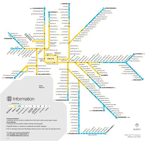 Melbourne metro map - Metro Melbourne map (Australia)