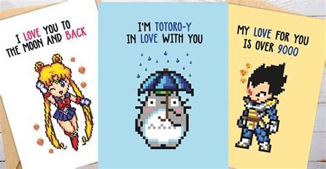 These Anime Inspired Valentine's Day Cards Are Kawaii!