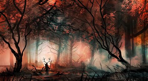 Enchanted Shaman in a Forest: 4K Ultra HD Fantasy Wallpaper by ...