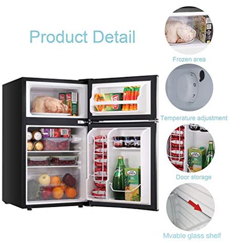 Bossin Compact Refrigerator 3.2 cu ft. Unit Small Freezer Cooler Fridge ...