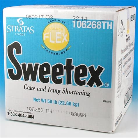 SWEETEX CAKE AND ICING SHORTENING