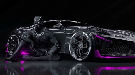 black panther bugatti 4k live wallpaper - YouTube