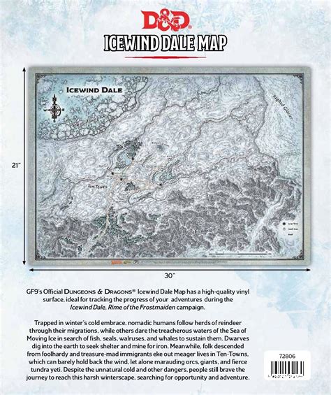 Dungeons & Dragons: Icewind Dale Map - (31'x21') | at Mighty Ape NZ