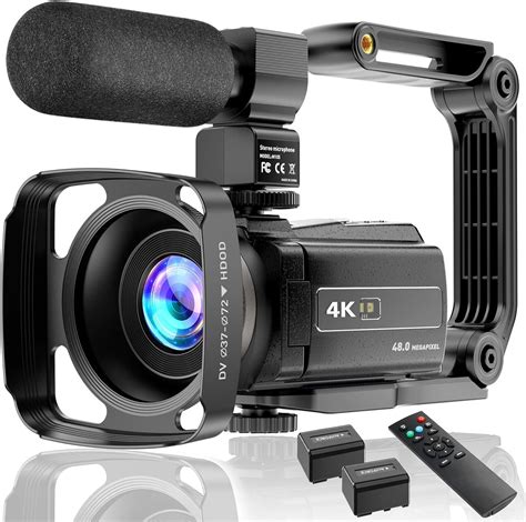 Amazon.com : 4K Video Camera Camcorder UHD 48MP WiFi IR Night Vision ...