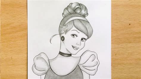 How to Draw Cinderella | Disney Princess Drawing | Pencil Sketch | Easy ...