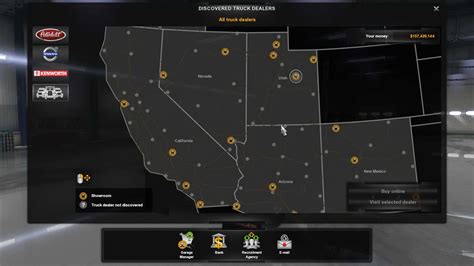 American Truck Simulator Map With All Dlc